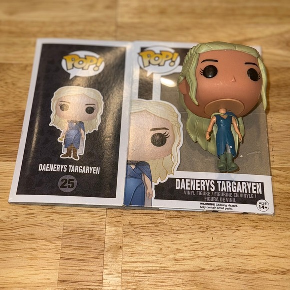 Funko Pop Game of Thrones Daenerys Jon Snow Dragon Rhaegal Fire Lot 25 59 67 68 - Picture 10 of 11
